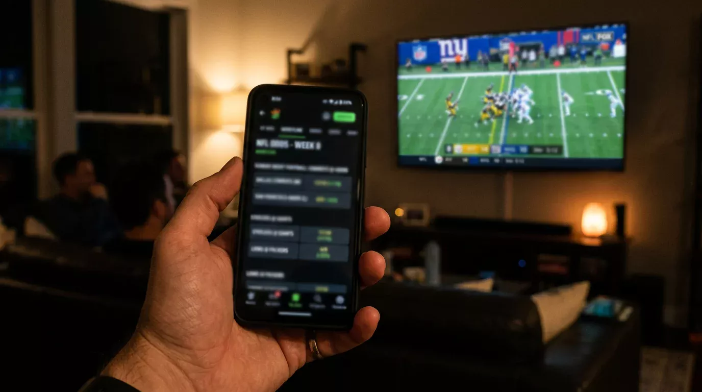 NFL moneyline betting odds displayed on a UK sportsbook screen
